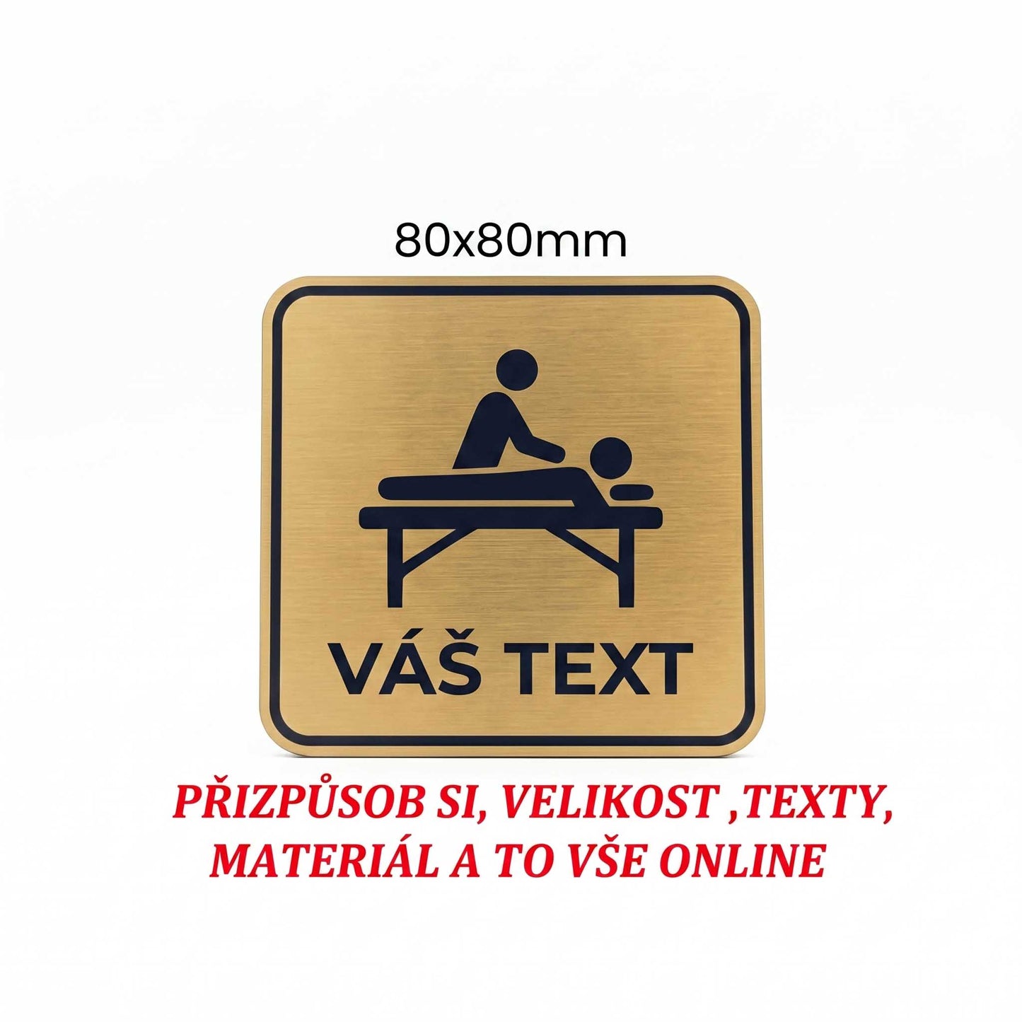 Informační piktogram hotel, SPA - s vlastním textem