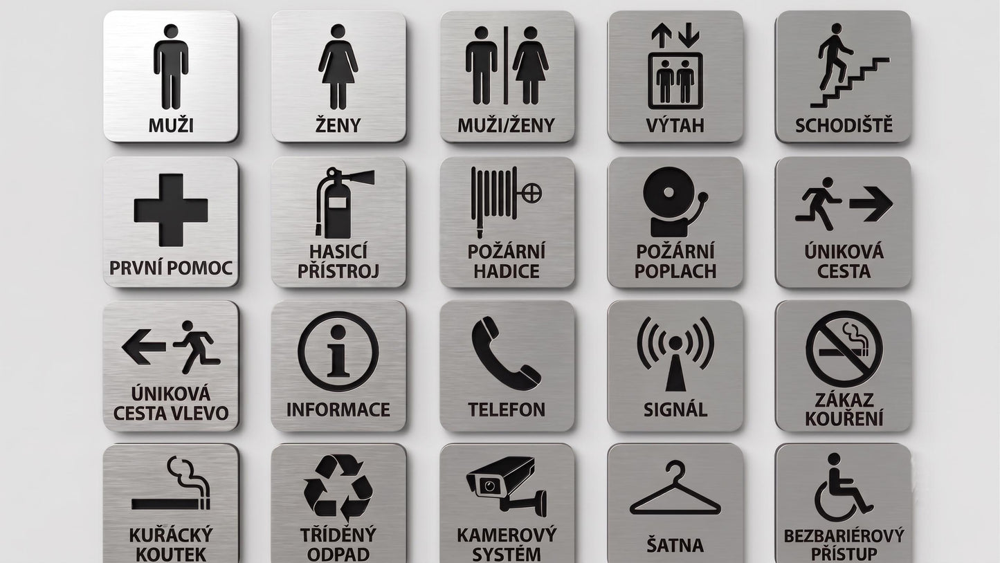 WC, Úklid - Tabulka, cedulka, piktogram  na dveře – na přání