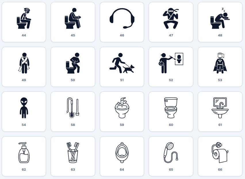 WC, Úklid - Tabulka, cedulka, piktogram  na dveře – na přání