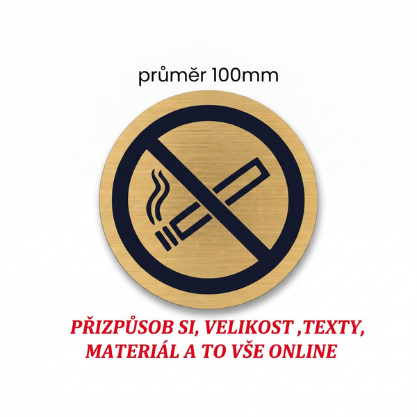 Informační piktogram zákaz kouření - s vlastním textem